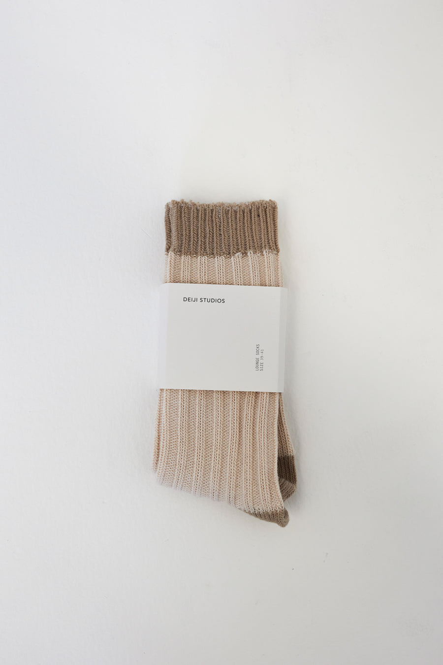 The Woven Sock- Cream and Natural