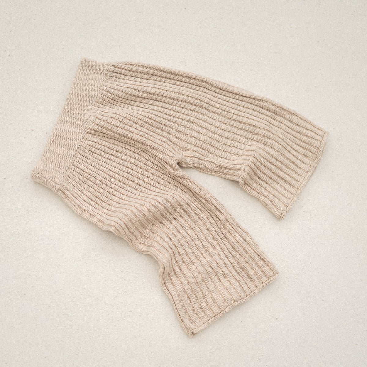 Essential knit pant- Biscuit