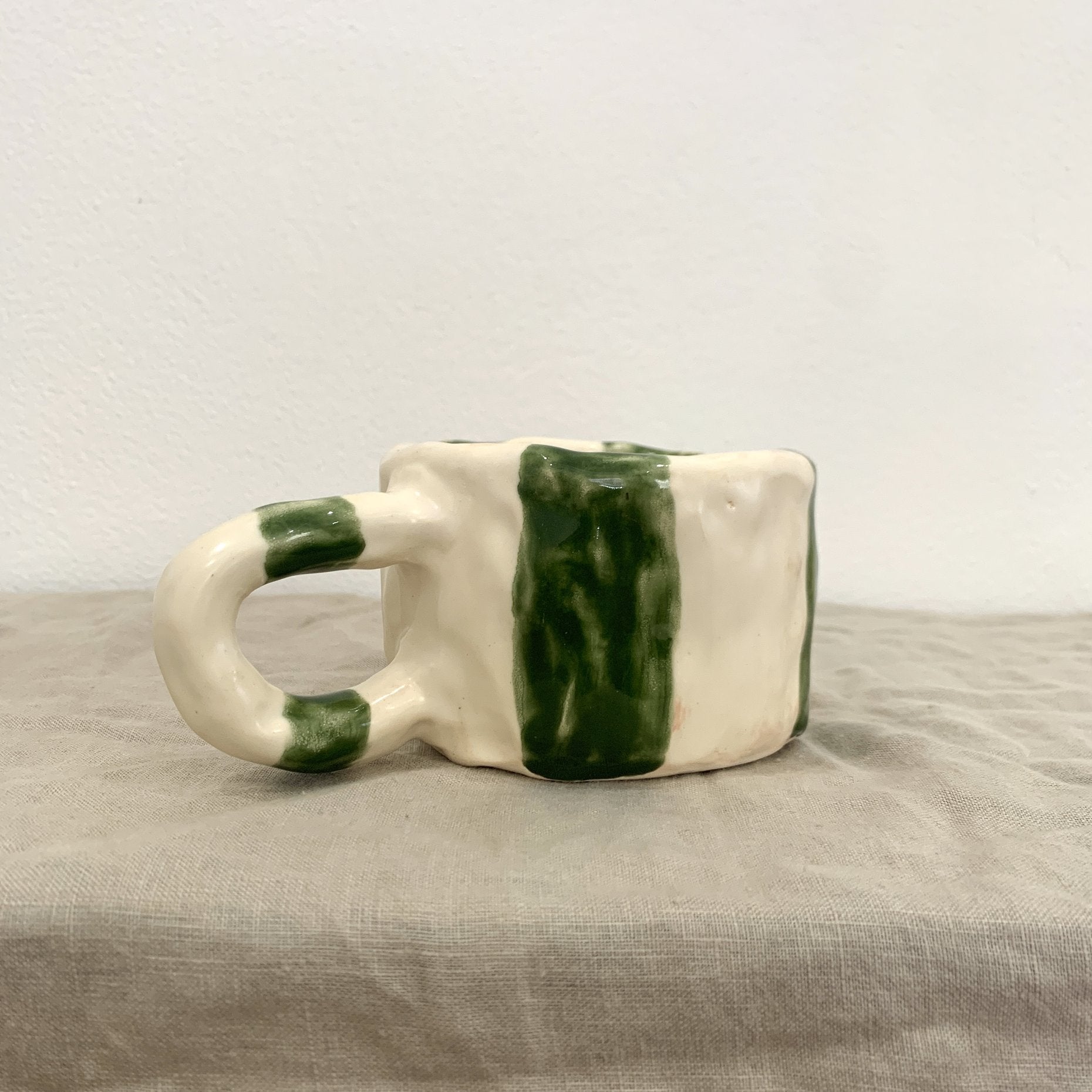 Mug Girl- Green Stripe