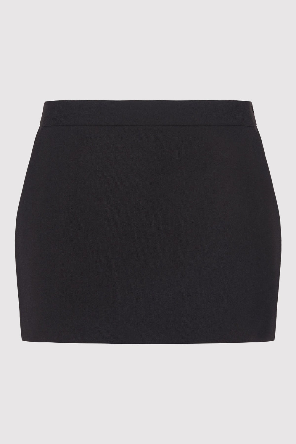 Tailored Wool Mini Skirt- Black